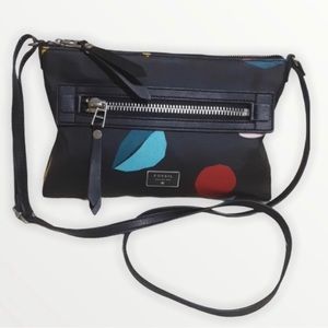 Fossil Women's Fiona Fabric Crossbody Cross Body Bag Medium